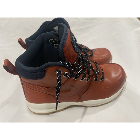 NIKE Manoa Leather SE Boots Mens US 5 Rugged Orange DC8892-800 Lace Up - Picture 4 of 16